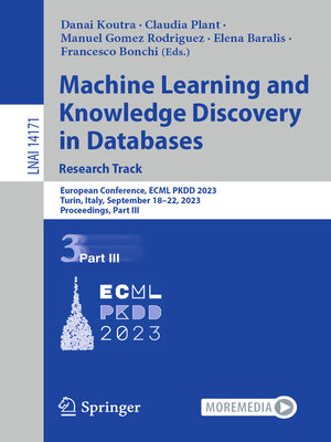 cover image of Machine Learning and Knowledge Discovery in Databases